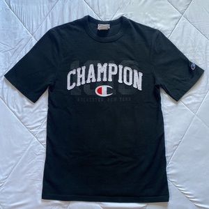 champion college letter logo tee
